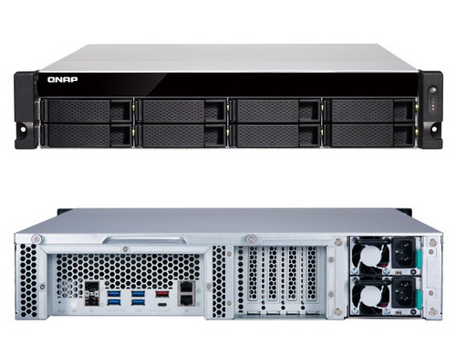 [TS-877XU-RP-3600-8G] TS-877XU-RP-3600-8G 8-Bay NAS, AMD Ryzen 3600 6-core/12-thread 3.6 GHz processor, 8GB DDR4 RAM (max 64GB RAM), 8x 2.5"/3.5" SATA HDD/SSD, 2xGbE LAN