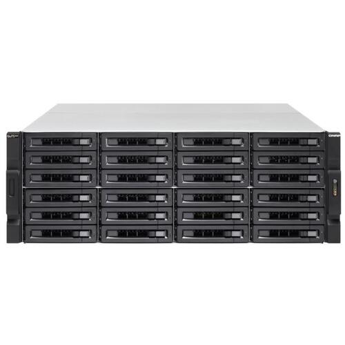 [TS-H2477XU-RP-3700X-32G] TS-H2477XU-RP-3700X-32G 24-Bay QuTS hero NAS, AMD Ryzen 7 3700X 8-core/16-thread 3.6 GHz (Turbo Core 4.4 GHz), 32GB DDR4 RAM (max 128GB RAM), 24 x 2.5"/3.5" SATA HDD/SSD