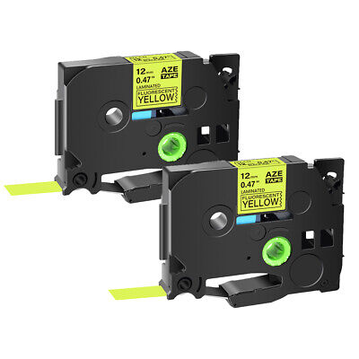 [TZE-C31] TZE-C31 12MM BLACK ON FLUORO YELLOW TZ TAPE