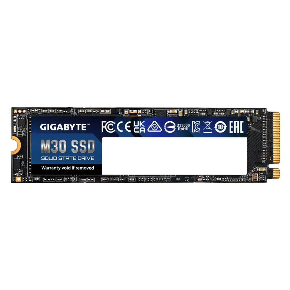 [GP-GM301TB-G-M2] GP-GM301TB-G-M2 GIGABYTE M30 SSD 1TB, PCIe 3.0x4, NVMe 1.3, M.2 2280, 3D TLC NAND Flash