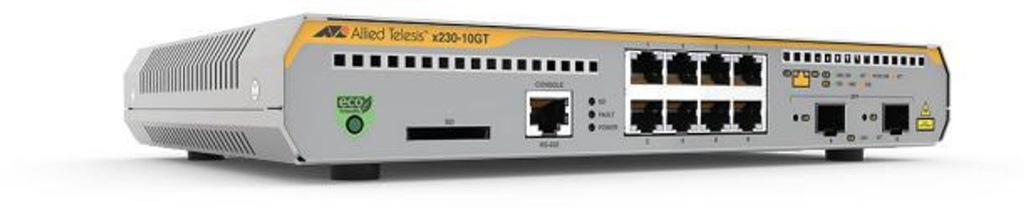 [AT-x230-10GT-40] AT-x230-10GT-40 L2+ switch with 8 x 10/100/1000T ports and 2 x 100/1000X SFP ports AU Power Cord