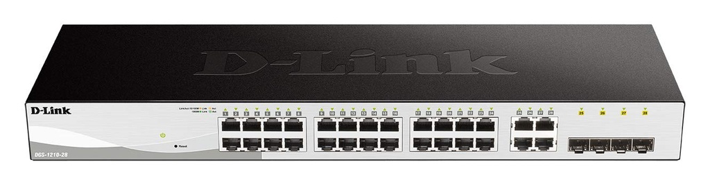 [DGS-1210-28P] DGS-1210-28P 24 PORT 10/100/1000MBPS + 4 PORT SFP WEBSMART SWITCH + POE