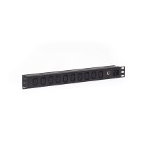 [PDU.10WHC13.15A] PDU.10WHC13.15A 1RU 10 Way C13 10A Outlet Horizontal PDU Rack Mount Power Rail with C19 Inlet