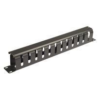 [002.008.0009] 002.008.0009 1RU 19" Metal Cable Management Rail | 12 Slot
