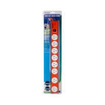 [011.165.0008] 011.165.0008 Jackson 8 Way Heavy Duty Metal Power Board: Orange