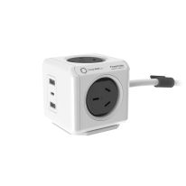 [011.165.4070] 011.165.4070 PowerCube 4 Power Outlet 2 USB A and 1 USB C 20W charging outlets | 1.5m Grey