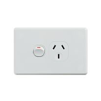 040.000.0013 Classic Single Power Point 250V 10A - Horizontal