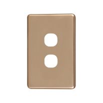 [040.000.0032] 040.000.0032 Classic 2 Gang Switch Cover - Gold