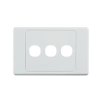 [040.000.0333] 040.000.0333 Ultima 3 Gang Switch Cover - White