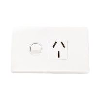 040.000.0358 Single Power Point 250V 20A - Horizontal