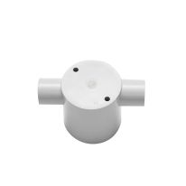 040.040.0390 Deep Junction Box 20mm 2 Way Through - 10 Pack