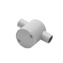 040.040.0391 Deep Junction Box 25mm 2 Way Through - 10 Pack