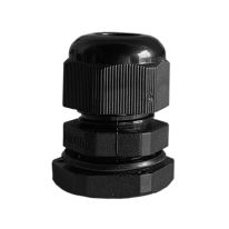[040.050.0040] 040.050.0040 16mm Nylon Cable Gland Long Threaded with Washer - 30 Pack