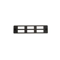 [015.004.0007] 015.004.0007 6 Port SC Duplex / LC Quad FOBOT Faceplate suitable for 015.004.0026 & 015.004.0028