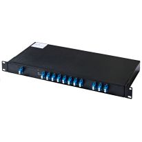 [MD-8CH-1RU-CWDM-1310-DX] MD-8CH-1RU-CWDM-1310-DX PlusOptic Infinimux, 8 Channel (1470-1610nm) Dual Core CWDM Mux / Demux 1RU 19" chassis + 1310nm Pass Through Port, Expansion and Monitoring Port