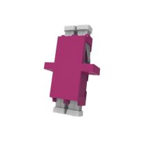 015.002.0055 LC OM3 / OM4 Multimode Through Coupler DUPLEX | Erika Violet