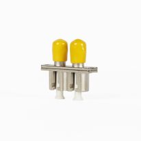 [015.002.0058] 015.002.0058 LC - ST OM3 / OM4 Multimode Through Coupler / Adaptor DUPLEX