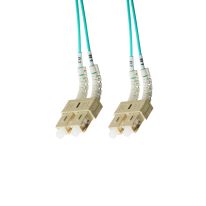 [015.013.4100] 015.013.4100 0.5m SC-SC Flexi Boot OM4 Multimode Fibre Optic Duplex Patch Leads