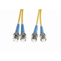 [FL.OS2STST1M] FL.OS2STST1M 1m ST-ST OS1 / OS2 Singlemode Fibre Optic Cable : Yellow