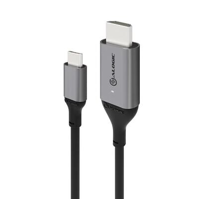 [ULCHD01-SGR] ALOGIC 1m Ultra USB-C (Male) to HDMI (Male) Cable - 4K @60Hz