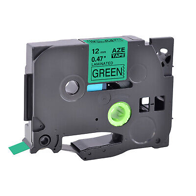 [TZE-731] 12MM BLACK ON GREEN TZ TAPE