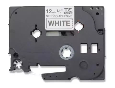 [TZE-S231] 12MM BLACK ON WHITE STRONG ADHESIVE TZ TAPE