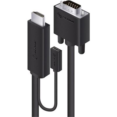 [HDVG-MM-02] ALOGIC 2m HDMI to VGA Cable with USB Power