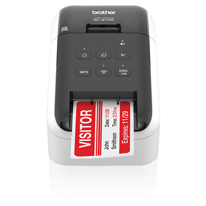 [QL-810W] WIRELESS (WiFi) HIGH SPEED LABEL PRINTER / UP TO 62MM WITH BLACK/RED PRINTING