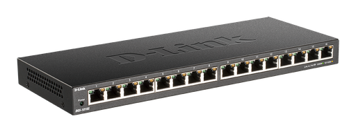 [DGS-1016S] 16-Port Low Profile Gigabit Unmanaged Switch (Metal Housing)