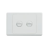 [040.000.0068] Ultima 2 Gang Switch 250V 16AX - Horizontal