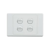 [040.000.0070] Ultima 4 Gang Switch 250V 16AX - Horizontal