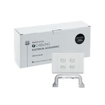 [040.000.0070.10PACK] Ultima 4 Gang Switch 250V 16AX - Horizontal - 10 Pack with 10 FREE C-Clips