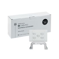 [040.000.0071.10PACK] Ultima 5 Gang Switch 250V 16AX - Horizontal - 10 Pack with 10 FREE C-Clips