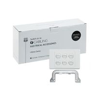 [040.000.0072.10PACK] Ultima 6 Gang Switch 250V 16AX - Horizontal - 10 Pack with 10 FREE C-Clips
