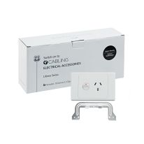 [040.000.0073.10PACK] Ultima Single Power Point 250V 10A - Horizontal - 10 Pack with 10 FREE C-Clips