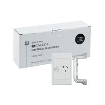 [040.000.0077.10PACK] Ultima Single Power Point 250V 10A - Vertical - 10 Pack with 10 FREE C-Clips