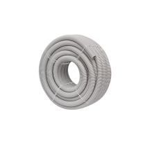 [040.040.0424] 25mm Corrugated Conduit Medium Duty Grey 50 meter/roll