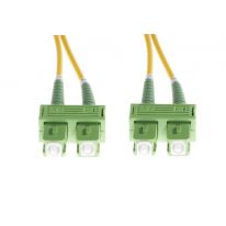 [FL.OS2SCAPCSCAPC1.5M] 1.5m SC/APC-SC/APC OS1 / OS2 Singlemode Fibre Optic Duplex Cable