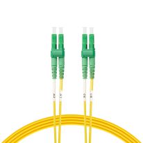 [FL.OS2LCAPCLCAPC1M] 1m LC/APC-LC/APC OS1 / OS2 Singlemode Fibre Optic Duplex Patch Cable : Yellow