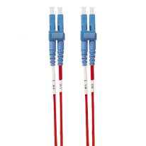 [FL.OS2LCLC05MR] 0.5m LC-LC OS1 / OS2 Singlemode Fibre Optic Cable: Red