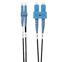[FL.OS2LCSC3MBL] 3m LC-SC OS1 / OS2 Singlemode Fibre Optic Cable: Black