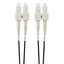 [FL.OM4SCSC2MBL] 2m SC-SC OM4 Multimode Fibre Optic Patch Cable: Black