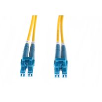 [FL.OS2LCLC05M] 0.5m LC-LC OS1 / OS2 Singlemode Fibre Optic Cable | Yellow