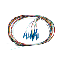 [015.012.1302] 2m Fibre Pigtail LC OS1 / OS2 Singlemode | 12 Pack Rainbow