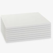 [ZSH-120-030] 1.20m x 0.30m Shelves White Set of 8 (4 bays)
