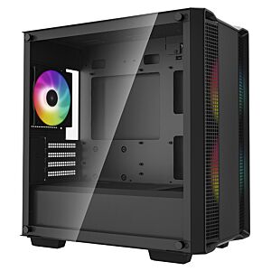 DeepCool R-CC360-BKAPM3-G-1 CC360 Tempered Glass ARGB mATX Case Black