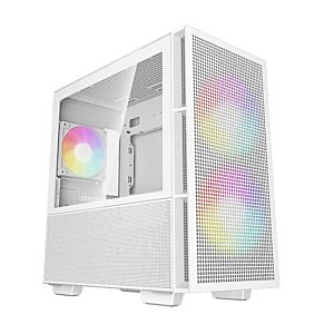 DeepCool R-CH360-WHAPE3-G-1 CH360 White Tempered Glass mATX Case