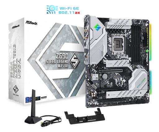 [Z690 Steel Legend WiFi 6E] Z690 Steel Legend WiFi 6E ​ATX LGA1700 Motherboard