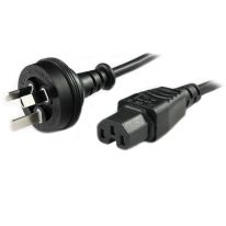 [011.180.1099] 2m Australian 3 Pin Wall Plug To C15 High Temperature Power Cable