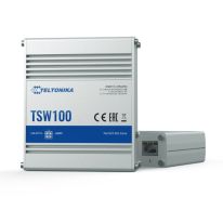 [TSW100] Teltonika | TSW100 | 5 Port Industrial Unmanaged Gigabit Switch with 4 Port PoE+, Plug-N-Play